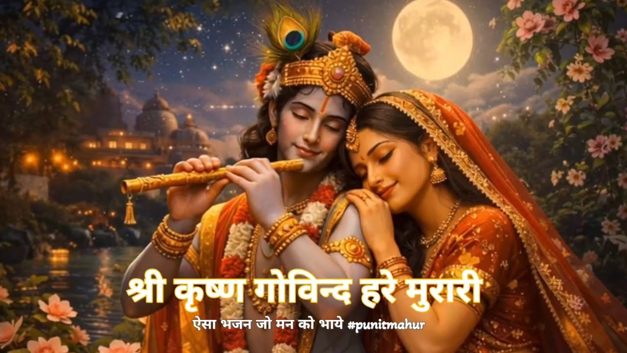 श्री कृष्ण गोविन्द हरे मुरारी, हे नाथ नारायण वासुदेवा | Shri Krishna Govind Hare Murari ✨️🚩 #Krishna