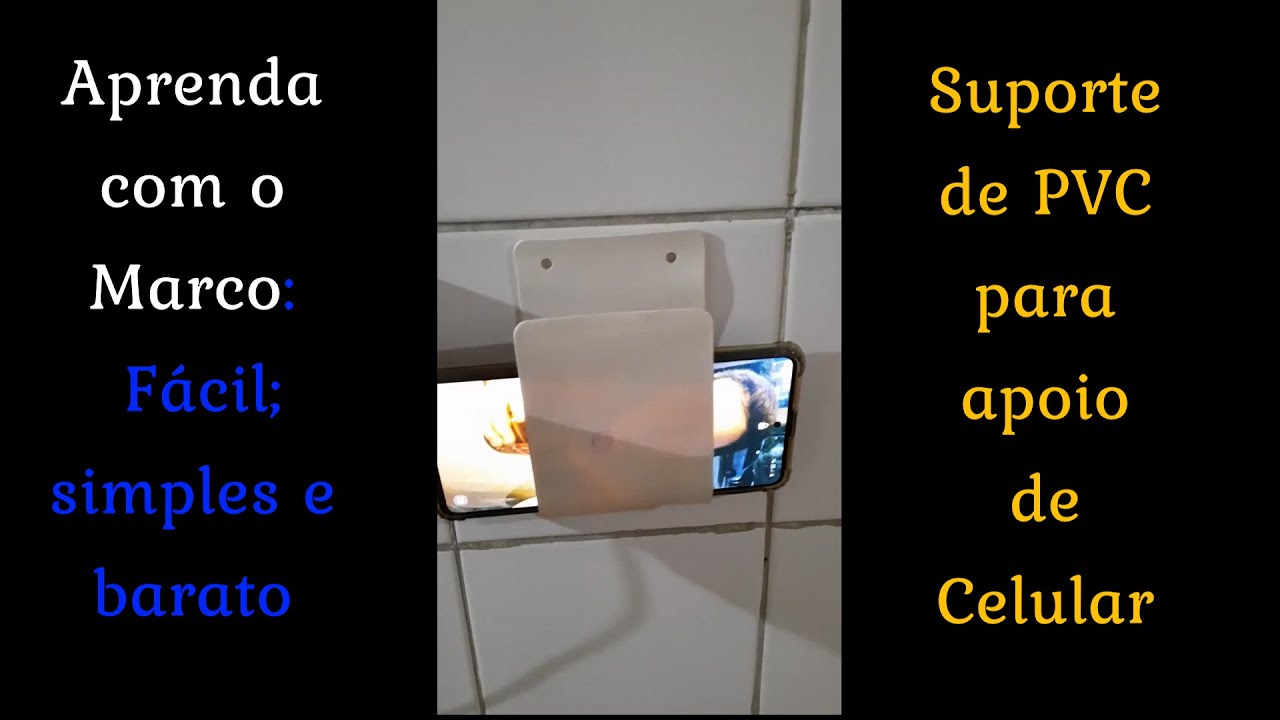 Como Fazer Suporte de Apoio de Celular  - Aprenda com o Marco