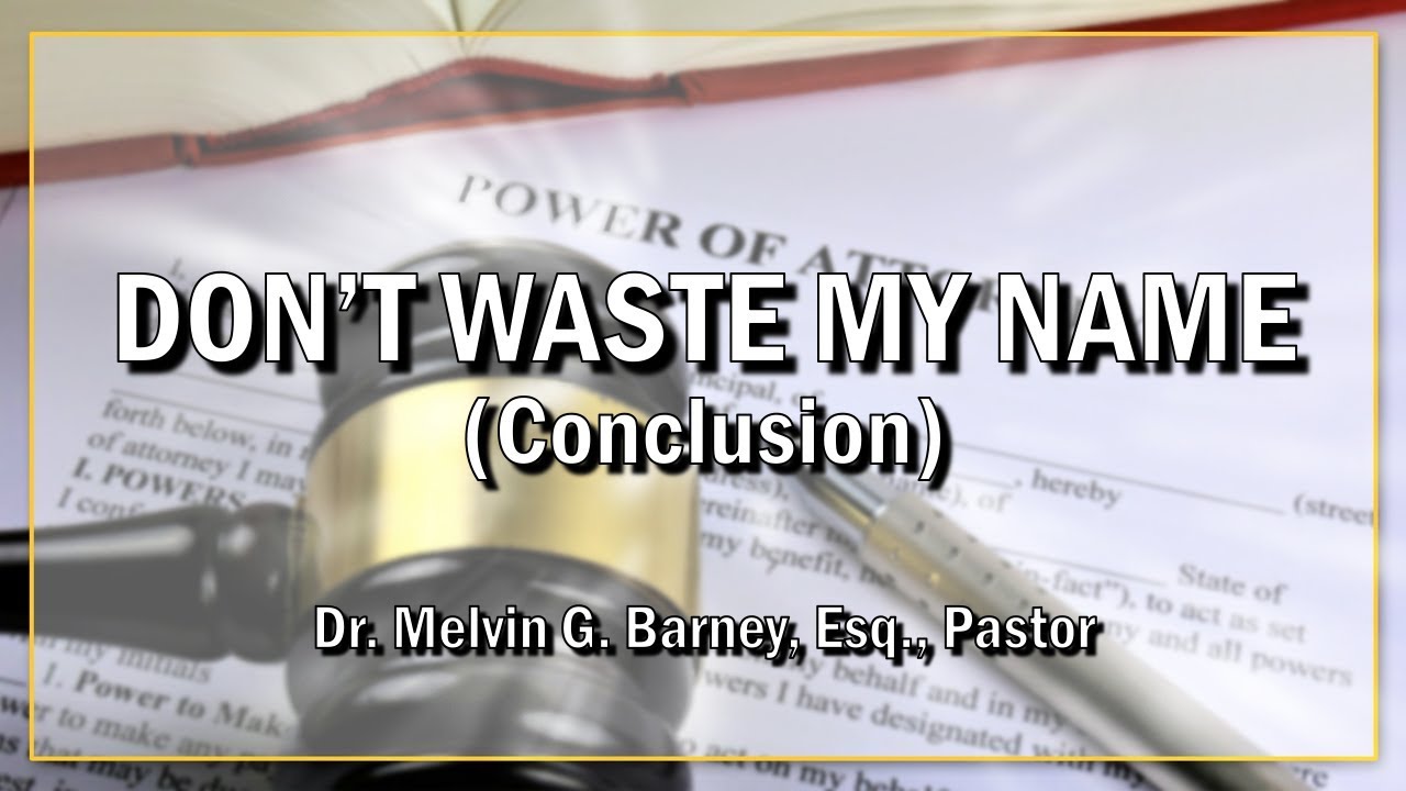 NAME01-Don't Waste My Name (Conclusion)