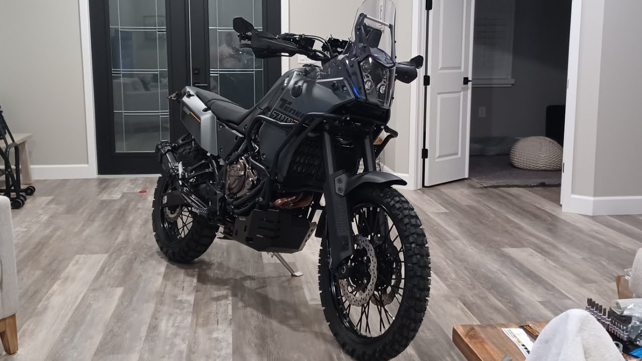 2024 Tenere 700 modified, exhaust, graphics, crash bars, (Part 1 ) Mods list in description