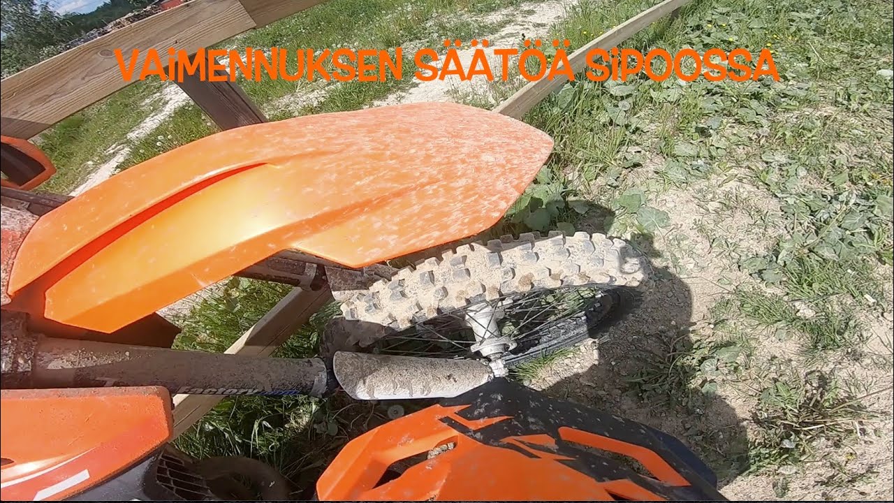 Sipoo crossi, alustan säätöjä, 6.6.2021
