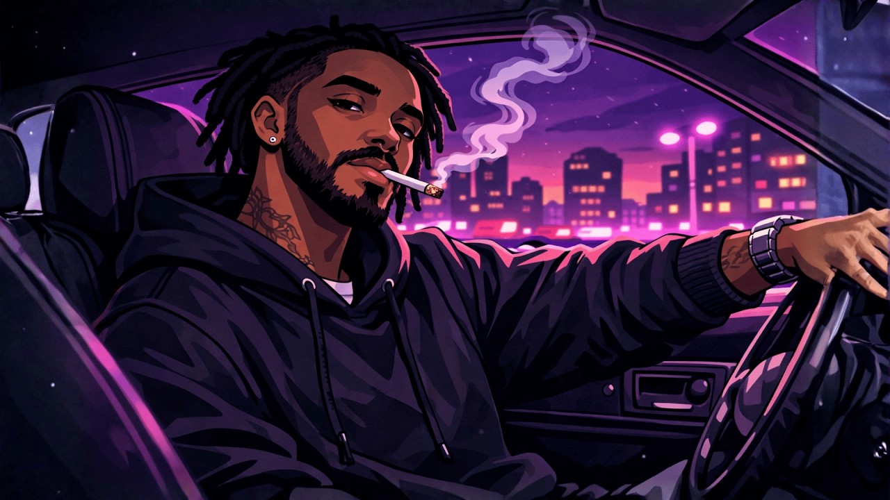Midnight Drift” Playlist — 420 Vibe Music | Chill Rap • Hazy Hip-Hop • NightRide Mood