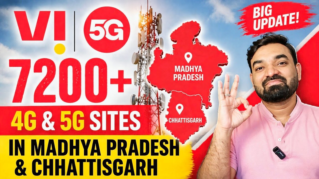 Vodafone 4G & 5G Network In Madhya Pradesh & Chhattisgarh #telecomnews #vodafone5g #vi5g #vodafone 