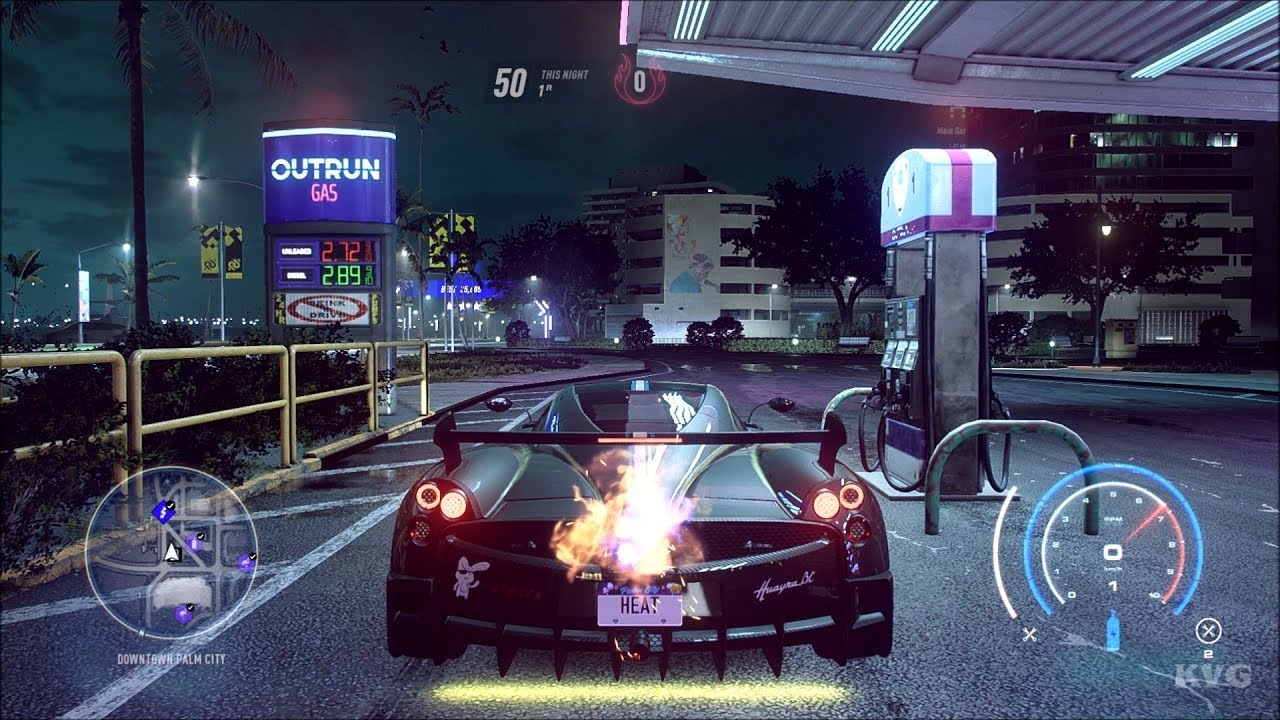 Need for Speed Heat - 1239 BHP Pagani Huayra BC 2017 - Police Chase & Free Roam Gameplay HD
