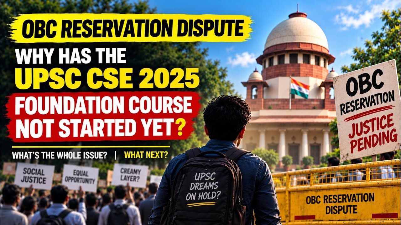 Why Are UPSC CSE 2025 Candidates Still Waiting? | OBC Reservation Dispute & Rohith Nathan Judgment