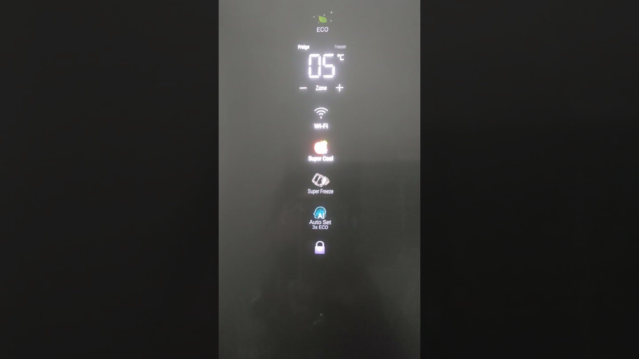 Haier Refrigerator HRF 538IOT Temperature setting Demo#refrigerator #inverter #inverter  