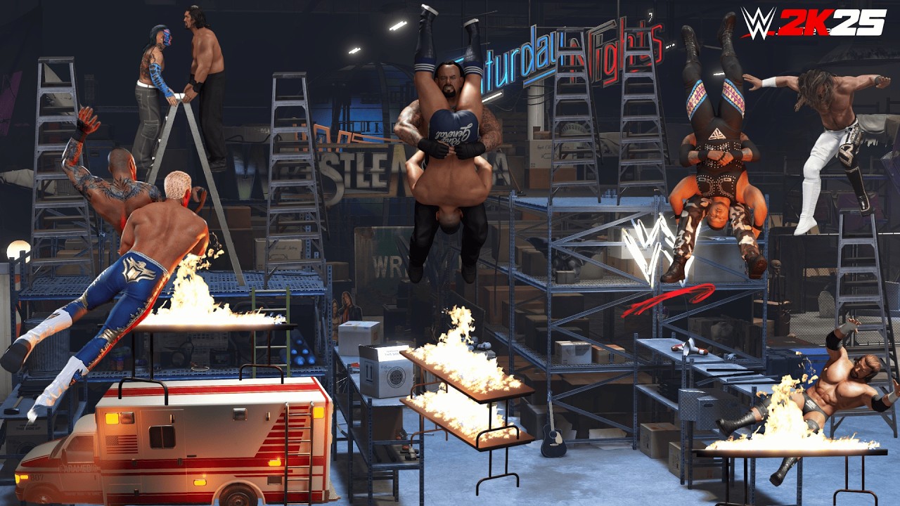 30 MINUTES of Epic Extreme Moments in WWE 2K25! (Pure Chaos)