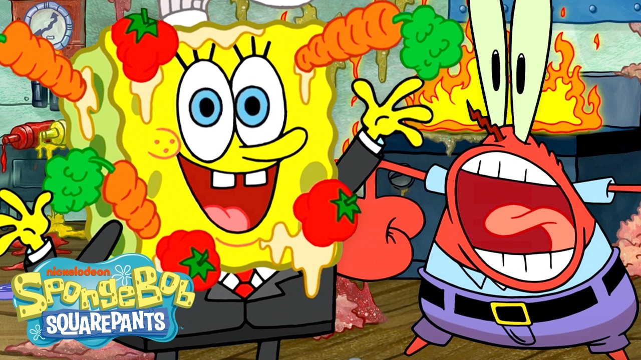 SpongeBob's Biggest Cooking DISASTERS! 🫣 | 10 Minutes | SpongeBob