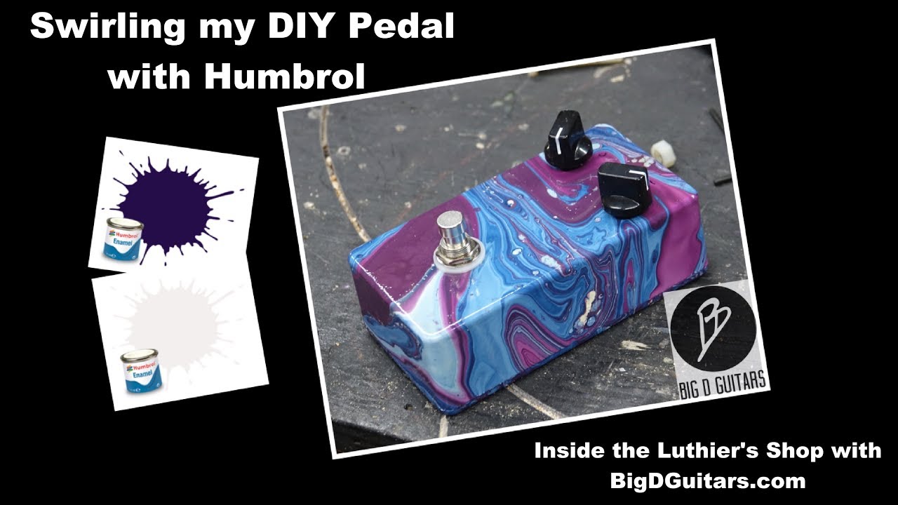 Swirling my DIY Pedal with Humbrol Paints Cosmic swirl