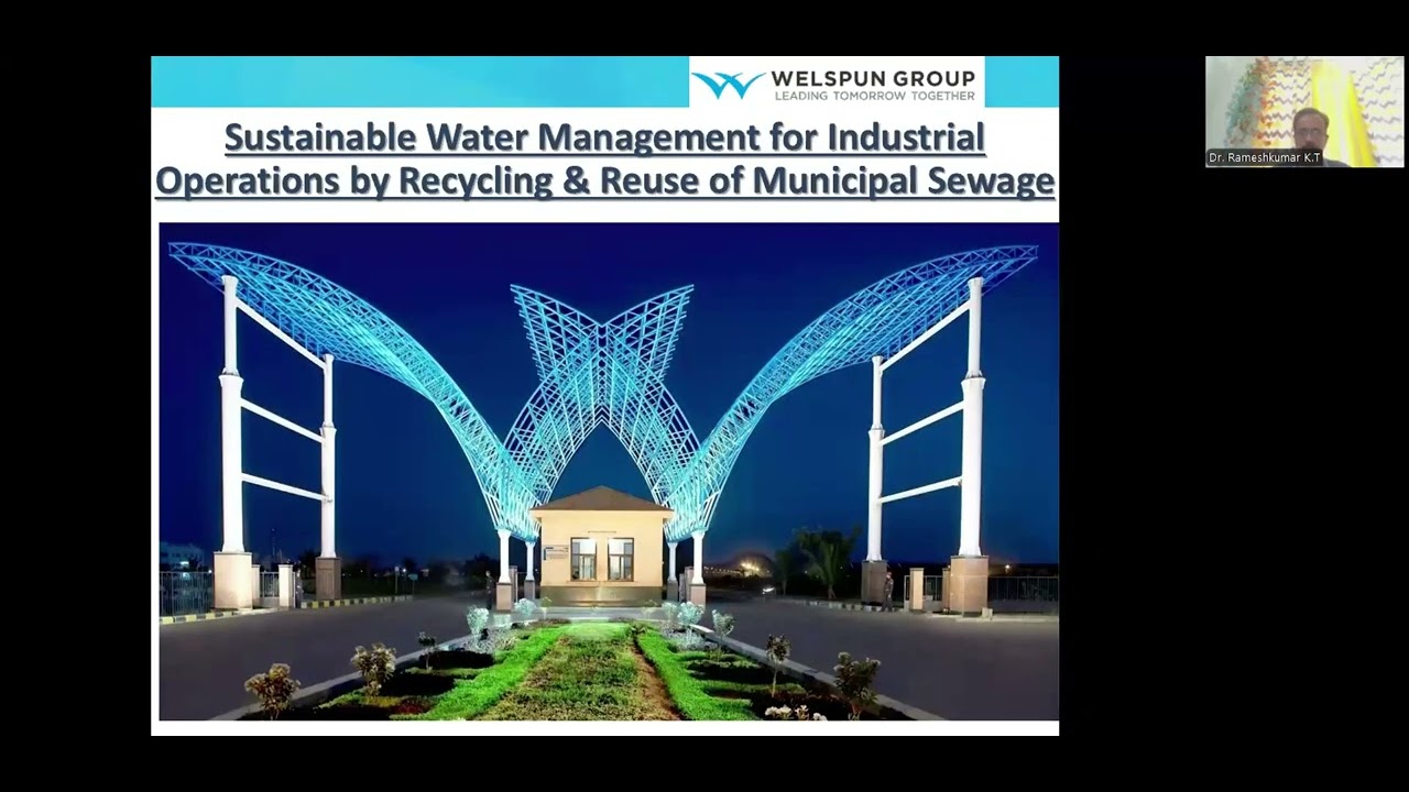 102A EXPERIENCE IN RECYCLING SEWAGE WATER TO REDUCE FRESHWATER CONSUMPTION BY DR RAMESH KUMAR KT