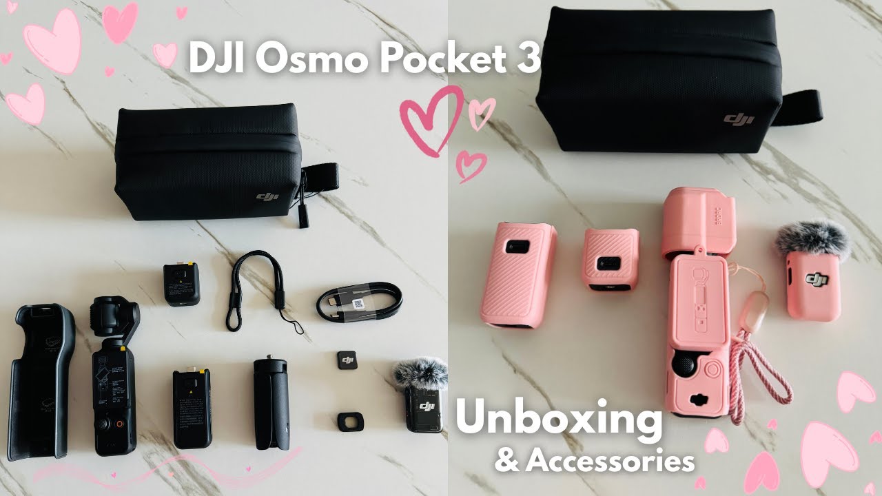 DJI Osmo Pocket 3 Unboxing | Creator Combo + Accessories 🎀