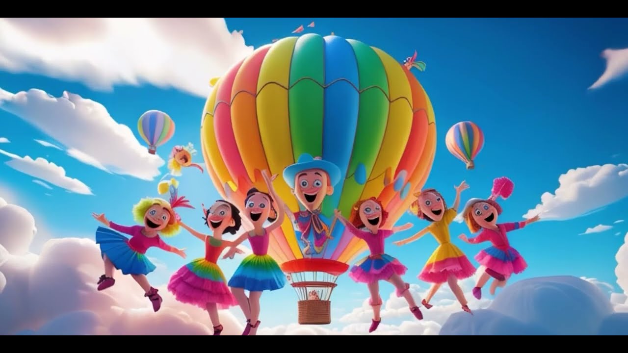 The Hot Air Balloon Song | Fun Kids Song About Flying in the Sky