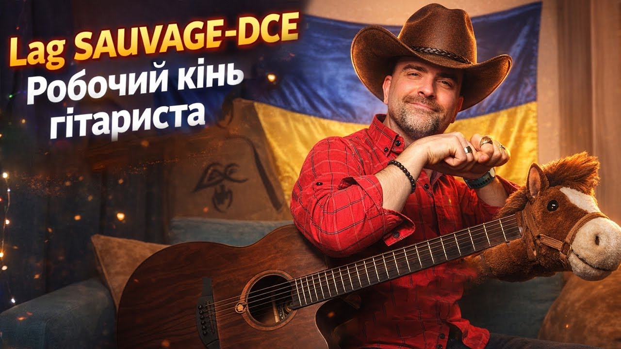 Електроакустична гітара LAG Savage DCE на всі випадки музичного життя #lagguitars #guitarclasses