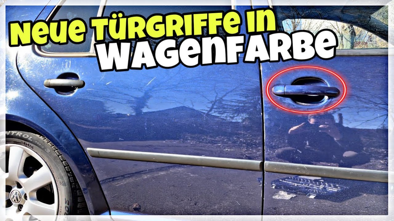 Golf 4 1.6 SR  Bekommt endlich Lackierte Türgriffe in Wagen Farbe ♥ | Felge Probe gesteckt ⭐️