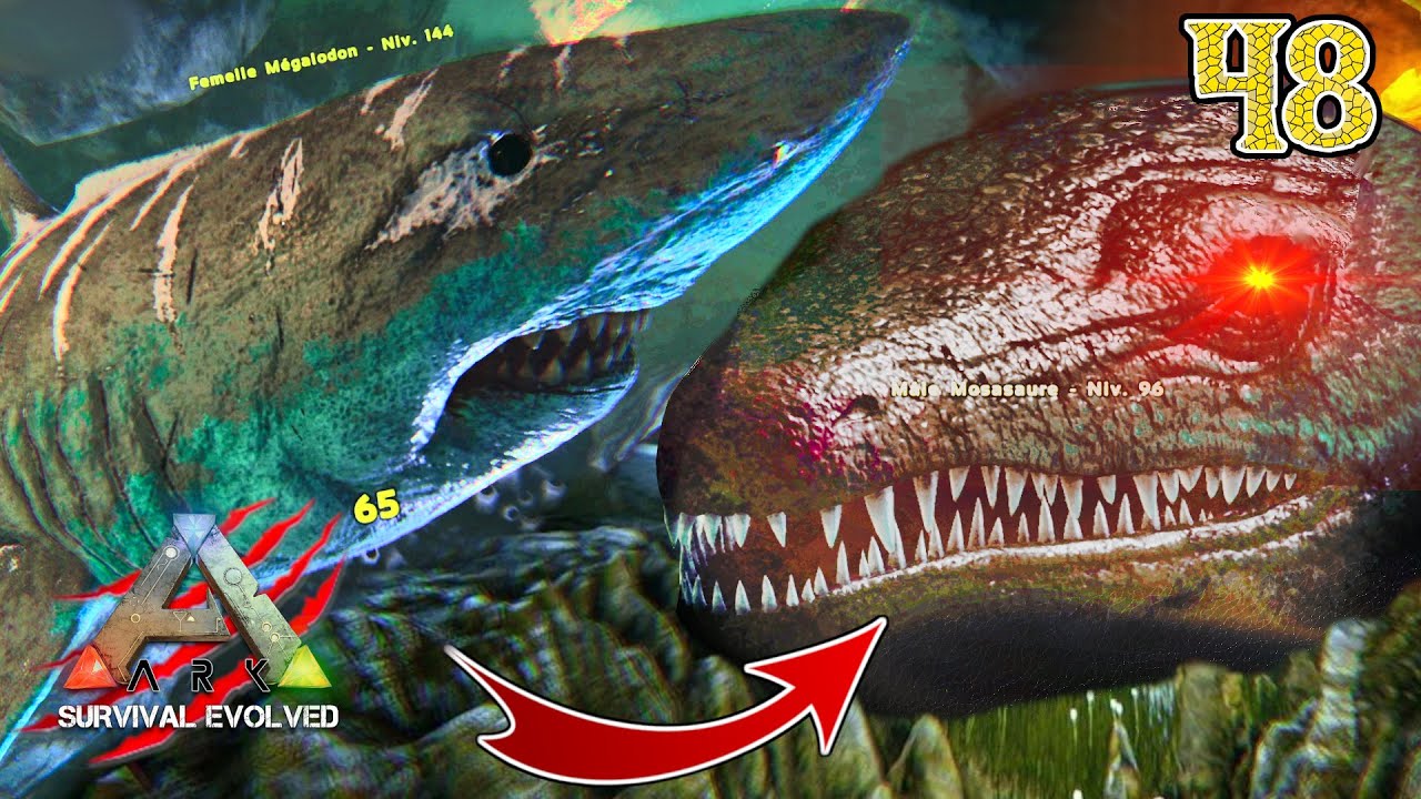 J'AFFRONTE LE MOSASAURE EN CHERCHANT UN ARTEFACT !! [ARK Episode 48]
