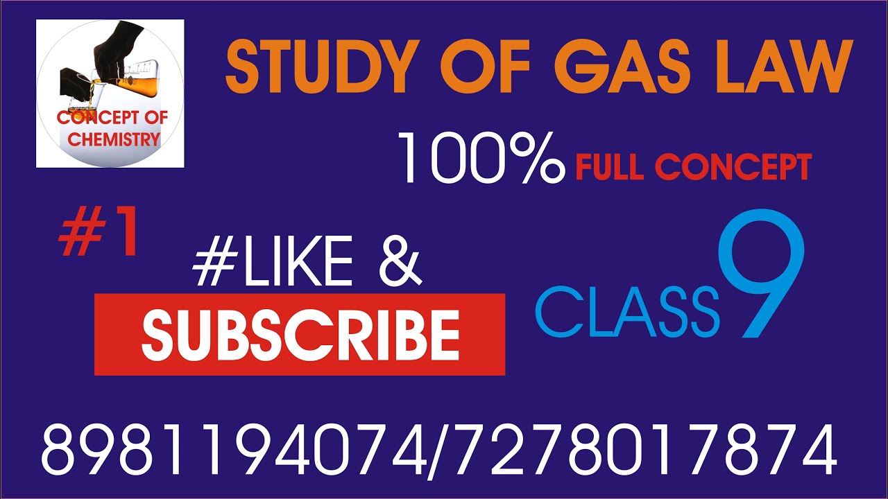 Study of gas law class 9   by RH SIR (CONCEPT OF CHEMISTRY)|  IMPULSE IITJEE