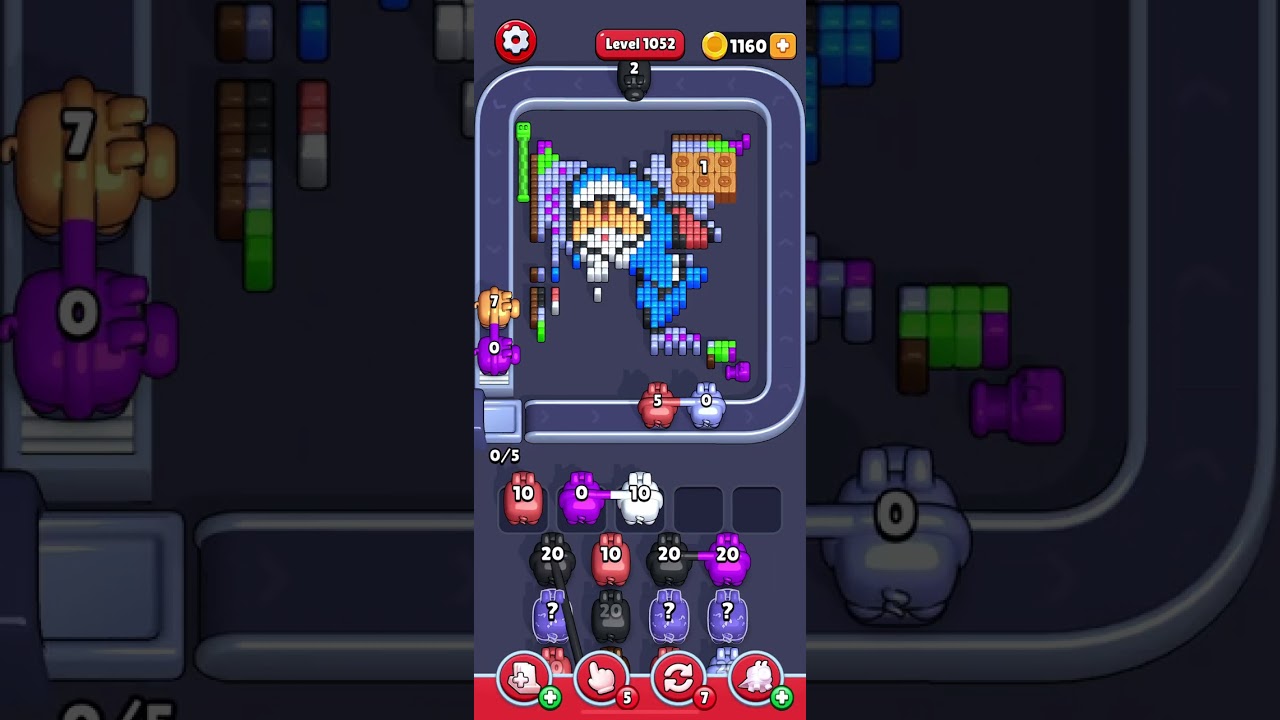 Pixel Flow Level 1052 (very hard) 