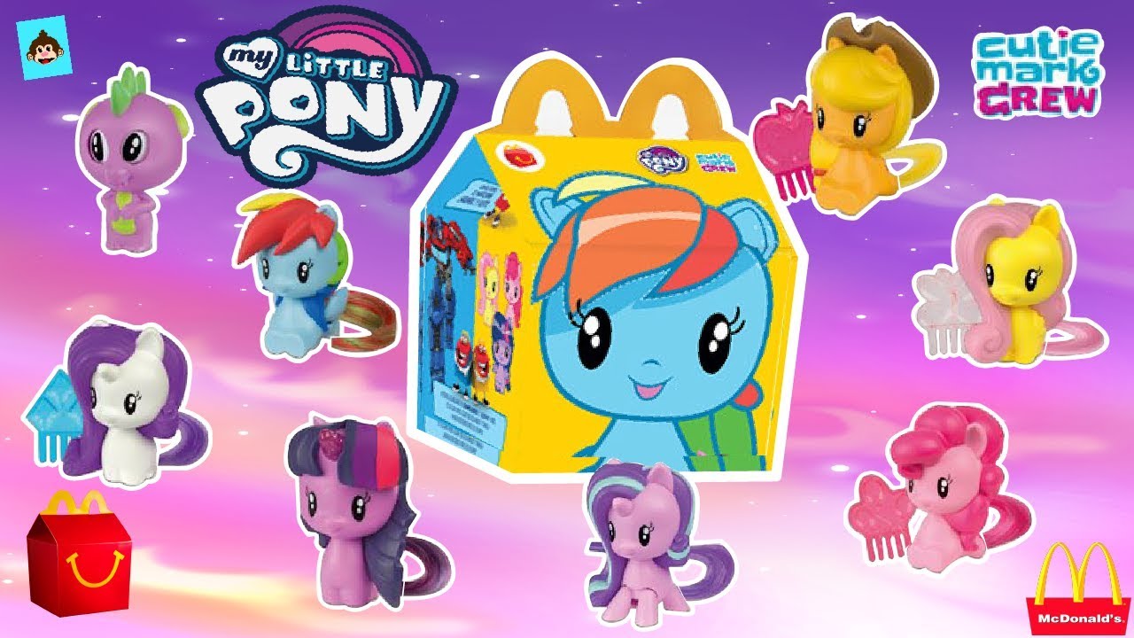 McDonalds My Little Pony Cutie Mark Crew / Cajita Feliz / Colección Completa En Español