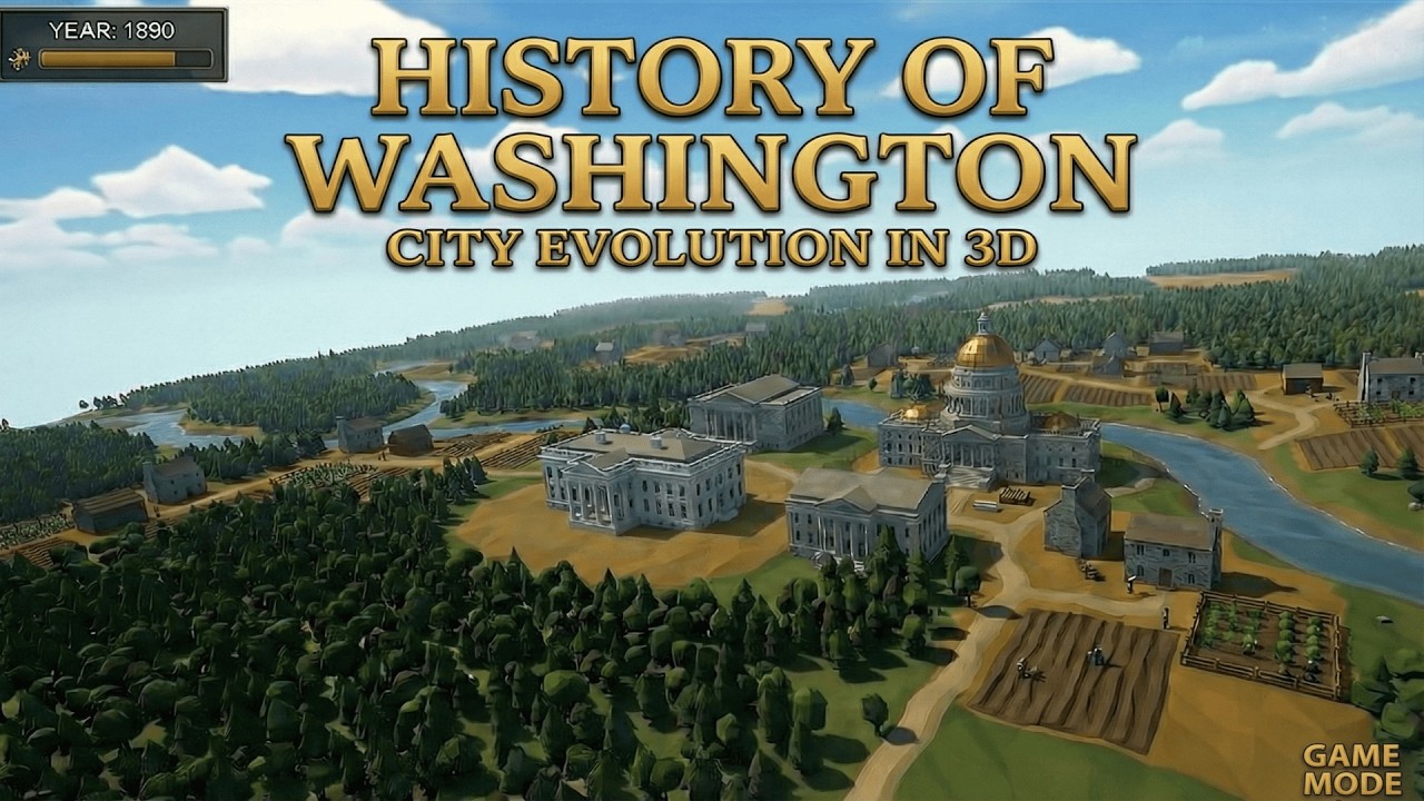 Building Washington D.C. from Scratch: 235 Years of Growth