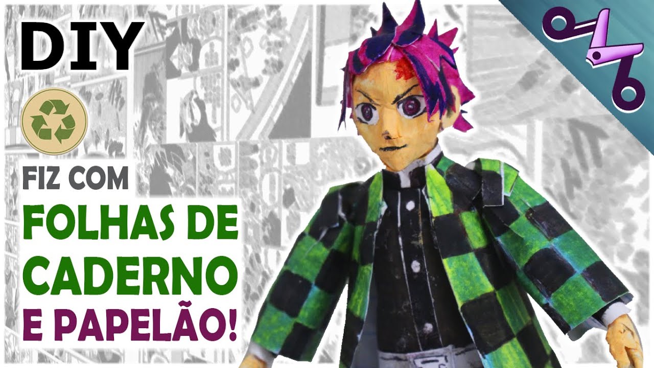 O SEGREDO PRA FAZER TANJIRO COM LIXO! Demon Slayer Kimetsu no Yaiba