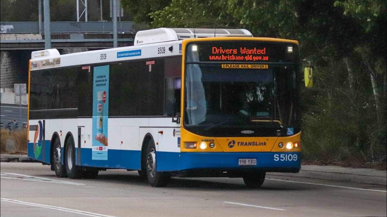 Transport for Brisbane S5109 Volvo B12BLE Volgren 6X2 Volgren  (111 Outbound)