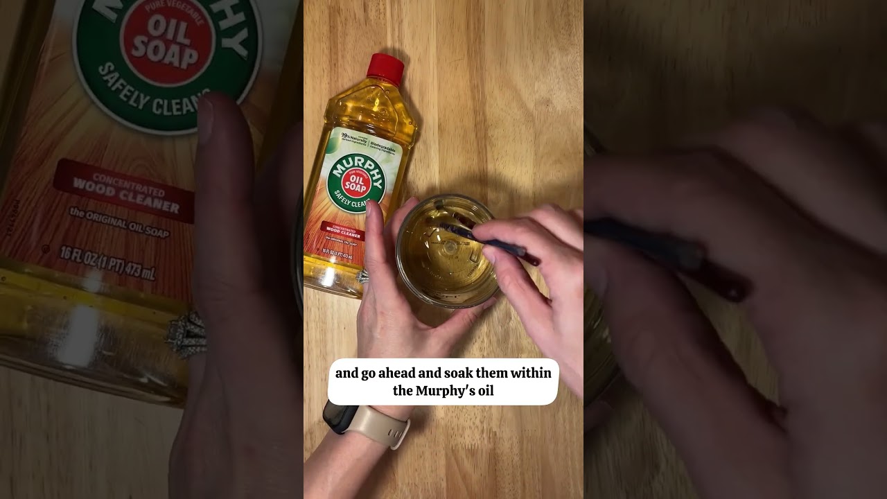 Paintbrush Cleaning Hack with MURPHY&rsquo;S Oil #diy #artteachertips