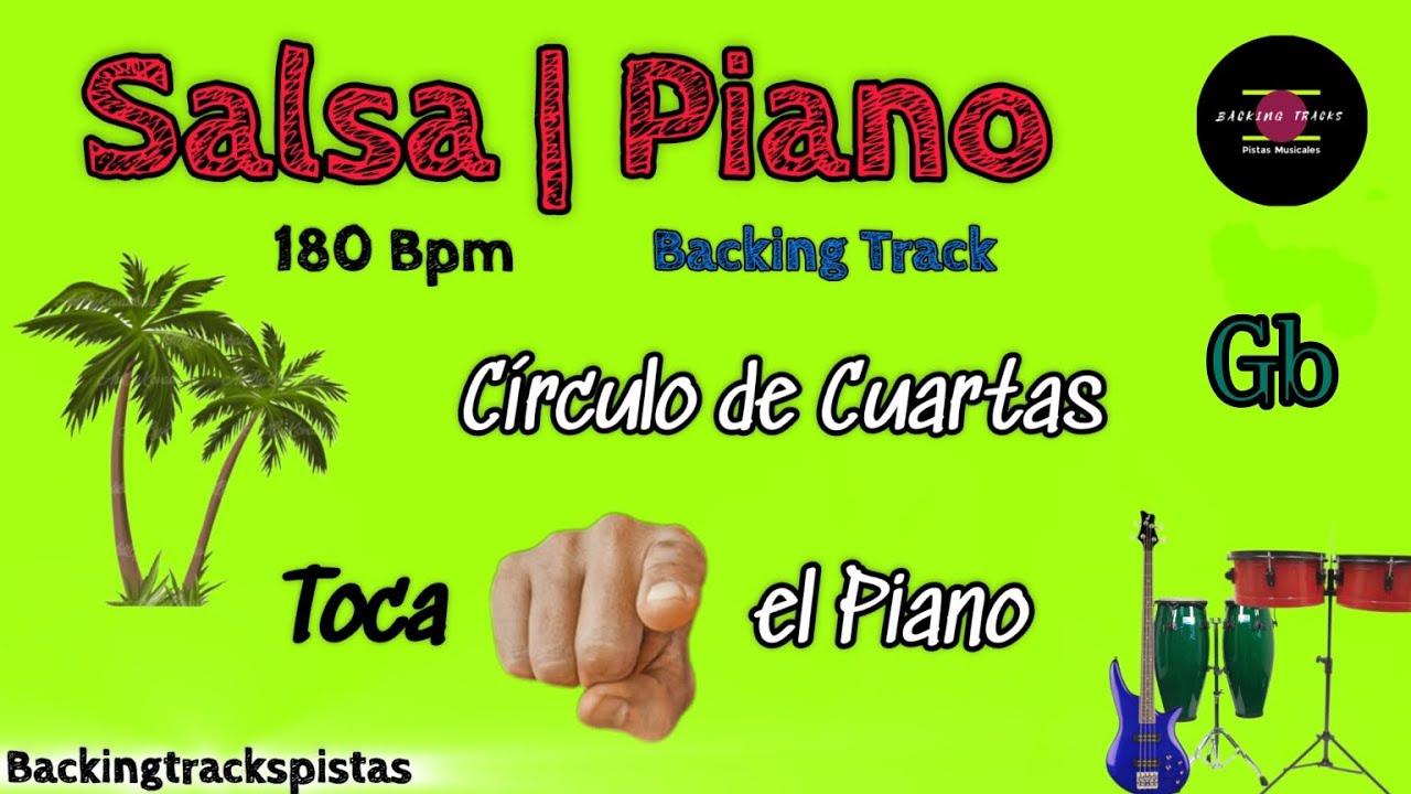 Backing Tracks Piano Practicar Salsa En Piano | Sol Bemol | Estudia Improvisación.