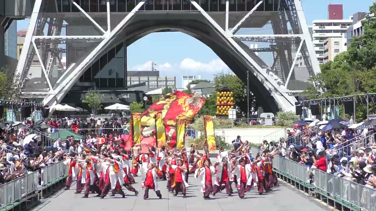 肥後真駒舞~九州がっ祭∼　第27回にっぽんど真ん中祭日曜日テレビ塔パレード会場前半