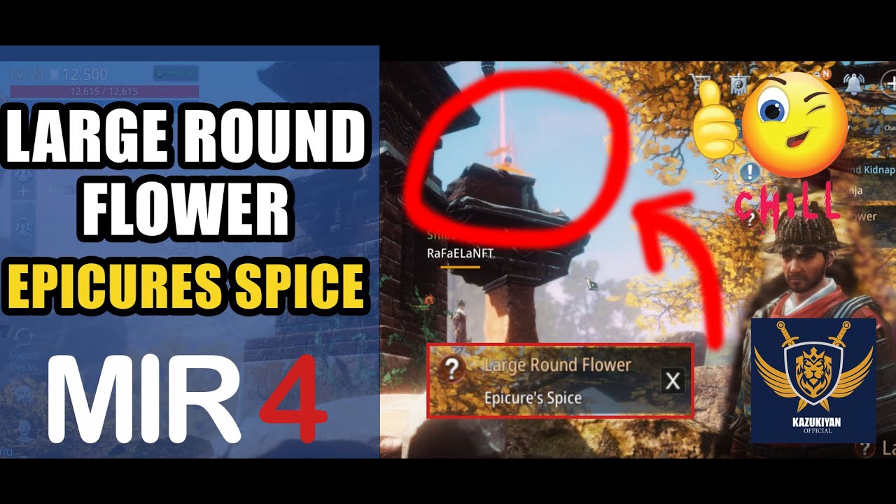 Large Round Flower Epicure's Spice Guide |  MIR4 Request Walkthrough #MIR4 mir4 hydra, draco,  nft