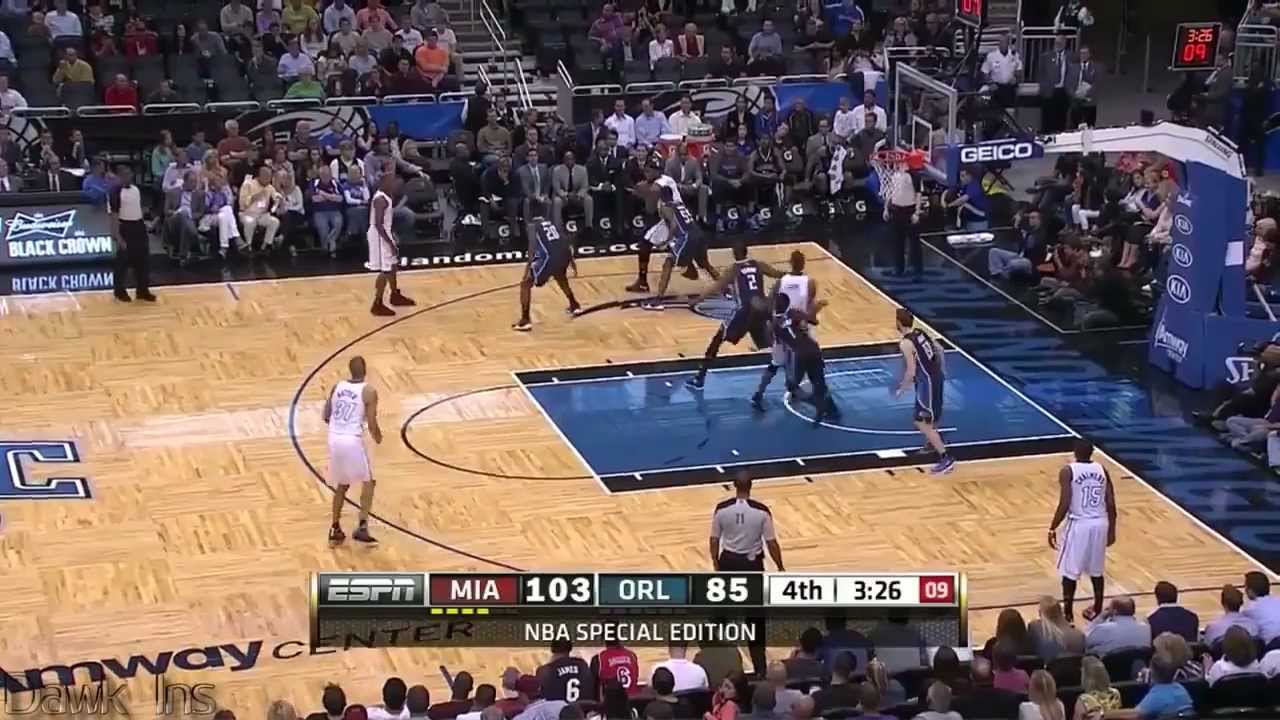 LeBron James 24 Points, 11 Assists, 9 Rebounds - Heat vs Magic Highlights (3.25.13)