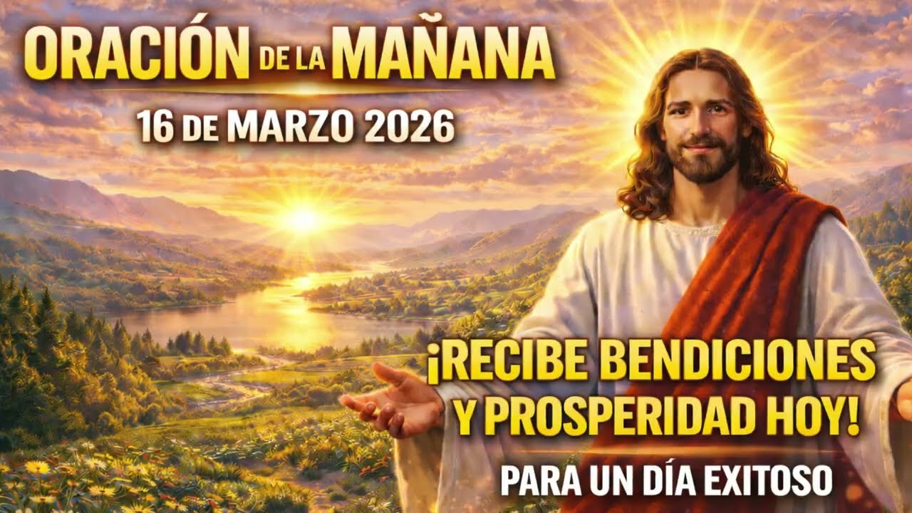 🚨DETENTE, Oración de la mañana 16 de marzo de 2026, para un día de VICTORIA y PROSPERIDAD con DIOS⛔