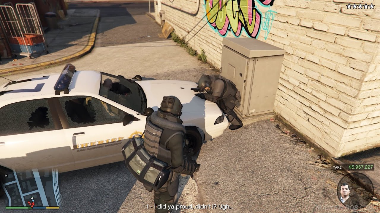 Norm Richards death scene &ndash; GTA 5