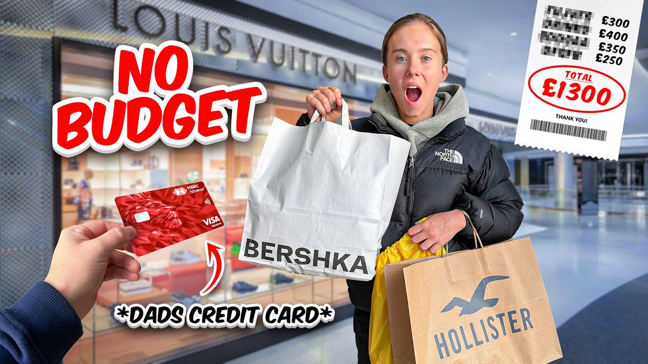 TEEN DAUGHTER CONTROLS MY CREDIT CARD FOR 24 HOURS! *NO BUDGET*