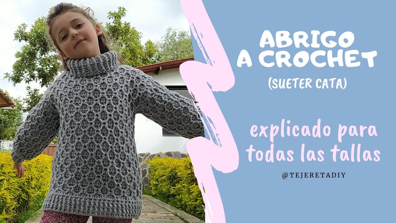 ❤Precioso Abrigo a Crochet❤ explicado para todas las tallas