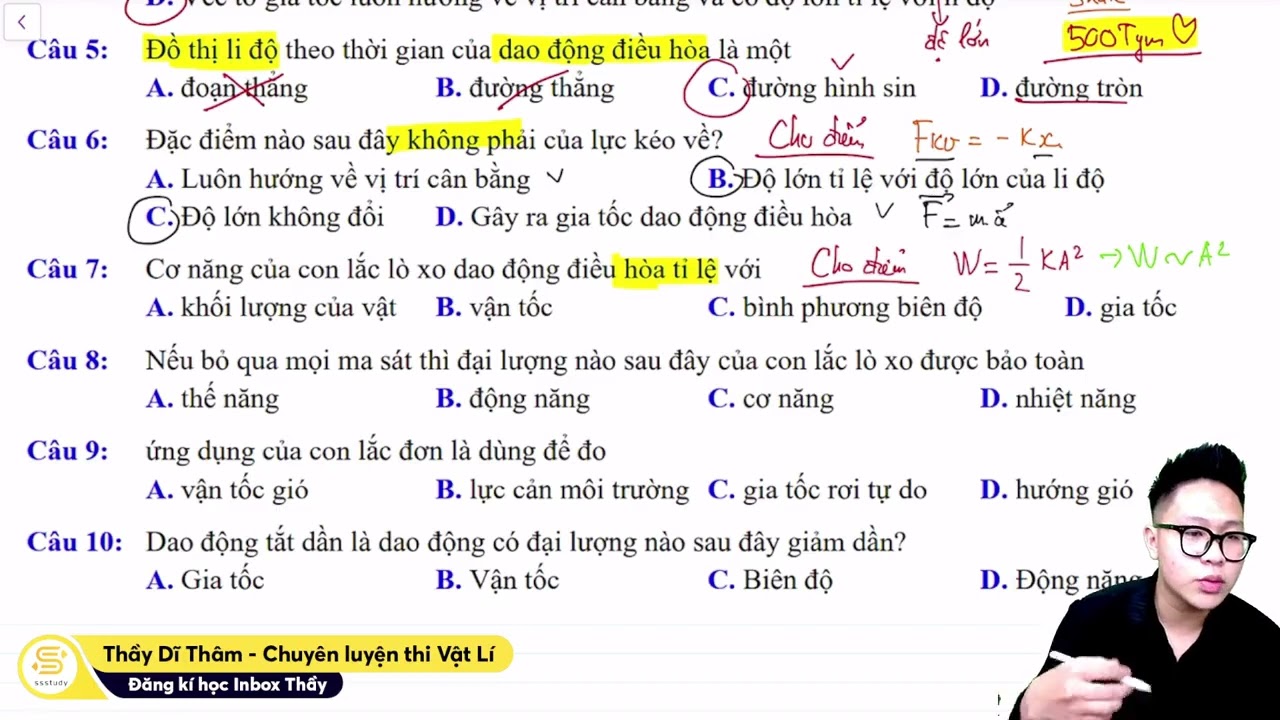Thầy Dĩ Thâm  - Lý 12  - Chống liệt lý thuyết