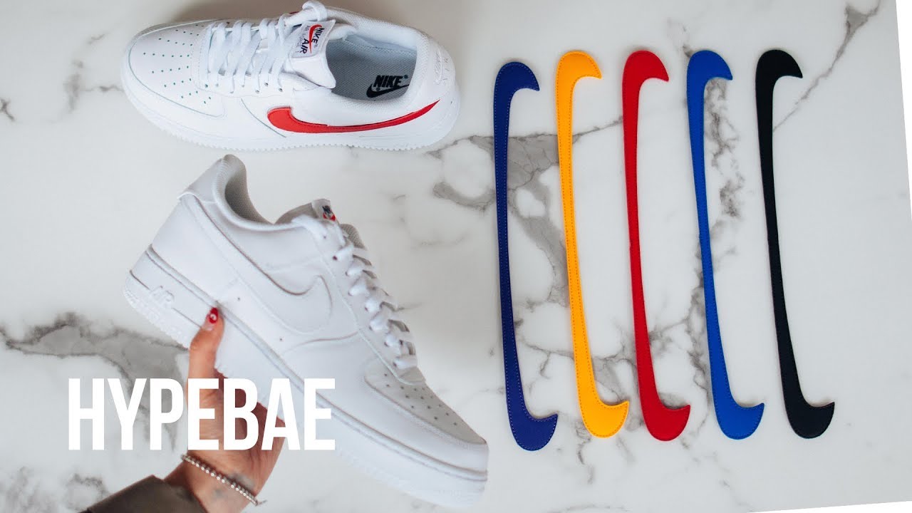 Nike Air Force 1 Customizable Swoosh Unboxing