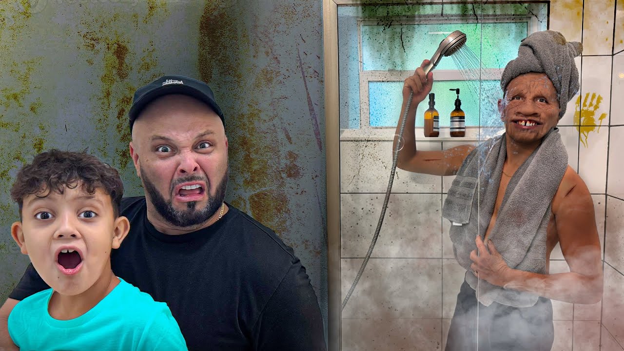 SOMEONE IS TAKING A SHOWER IN OUR HOUSE...