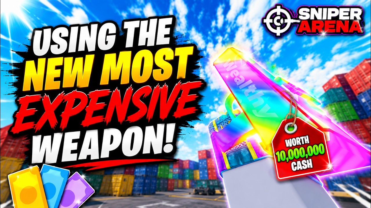 This NEW Weapon Is Worth 10,000,000 Cash... (Sniper Arena Roblox)