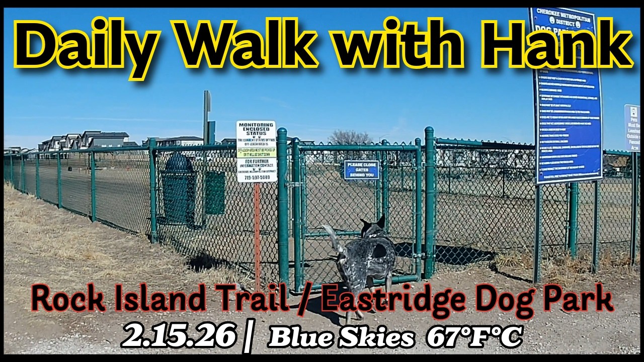 Daily Neighborhood Walk with Hank 🐾 | 2.15.26 | Rock Island Trail & New Friends