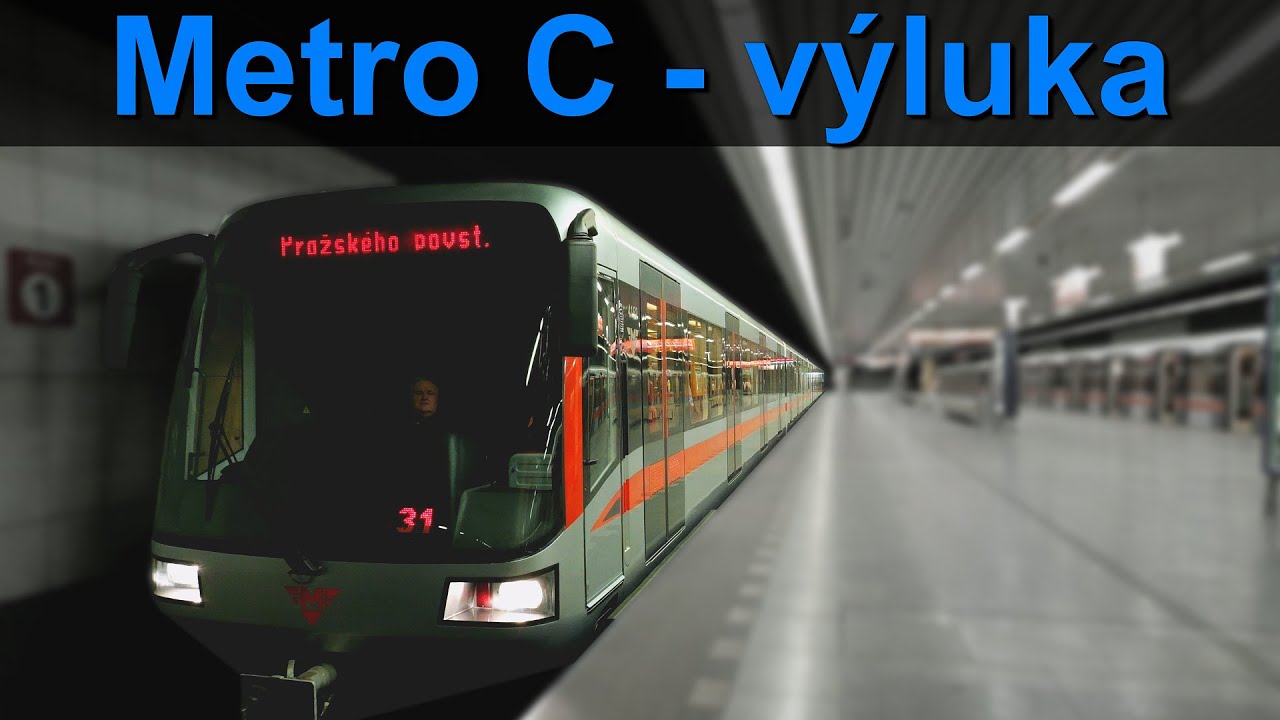 Metro C - výlukové obraty Pražského povstání a průjezd Hlavní nádraží | 07/2023