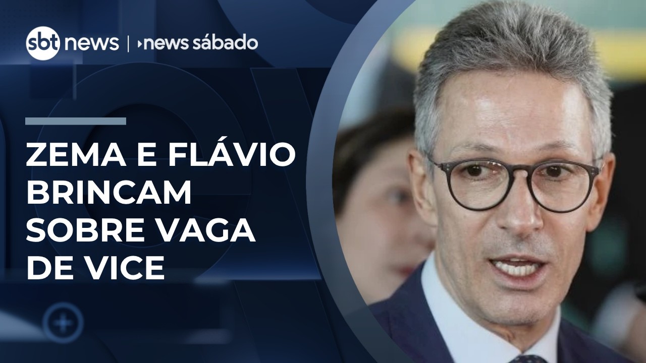 Zema brinca sobre convite para Fl&aacute;vio Bolsonaro ser seu vice | #NewsS&aacute;bado