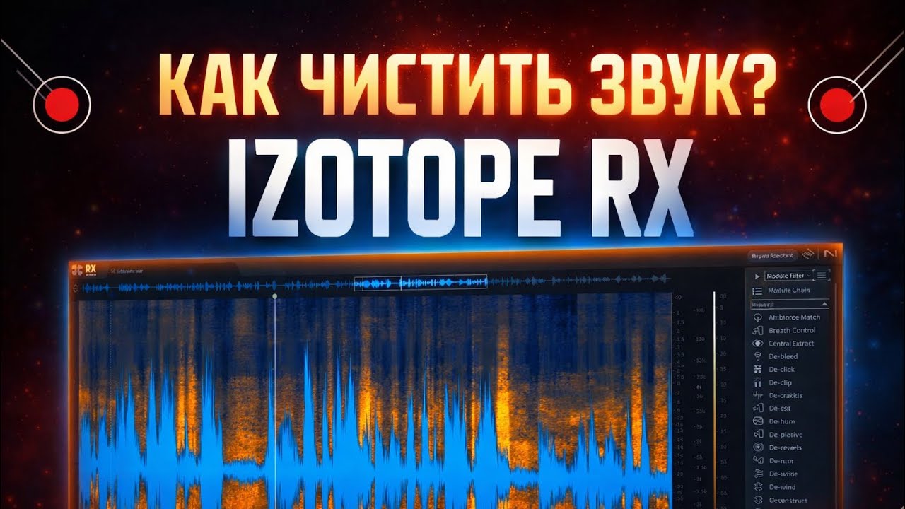 IZOTOPE RX КАК УБРАТЬ ШУМ И ФОН НА ЗАПИСИ
