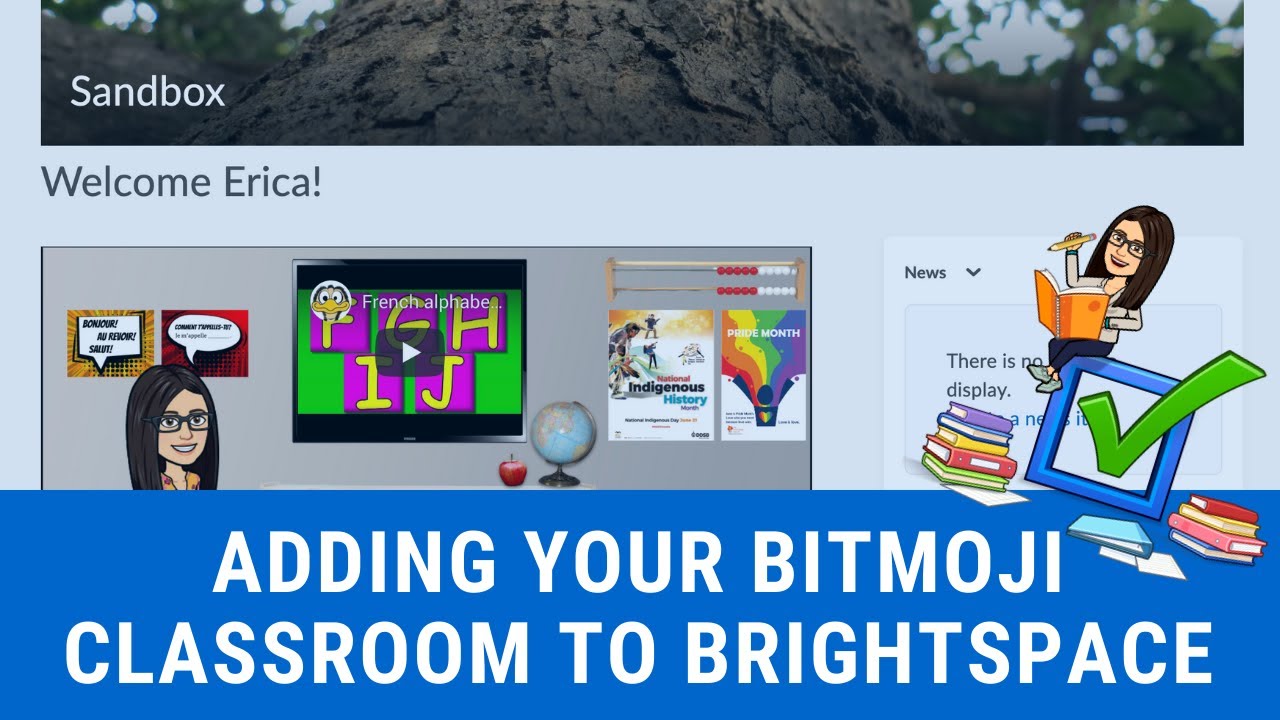 Adding Your Bitmoji Classroom to Brightspace