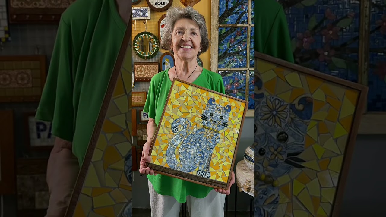 Aprenda cria mosaico #Picassiette #diy #artesanato #handmade #mosaico