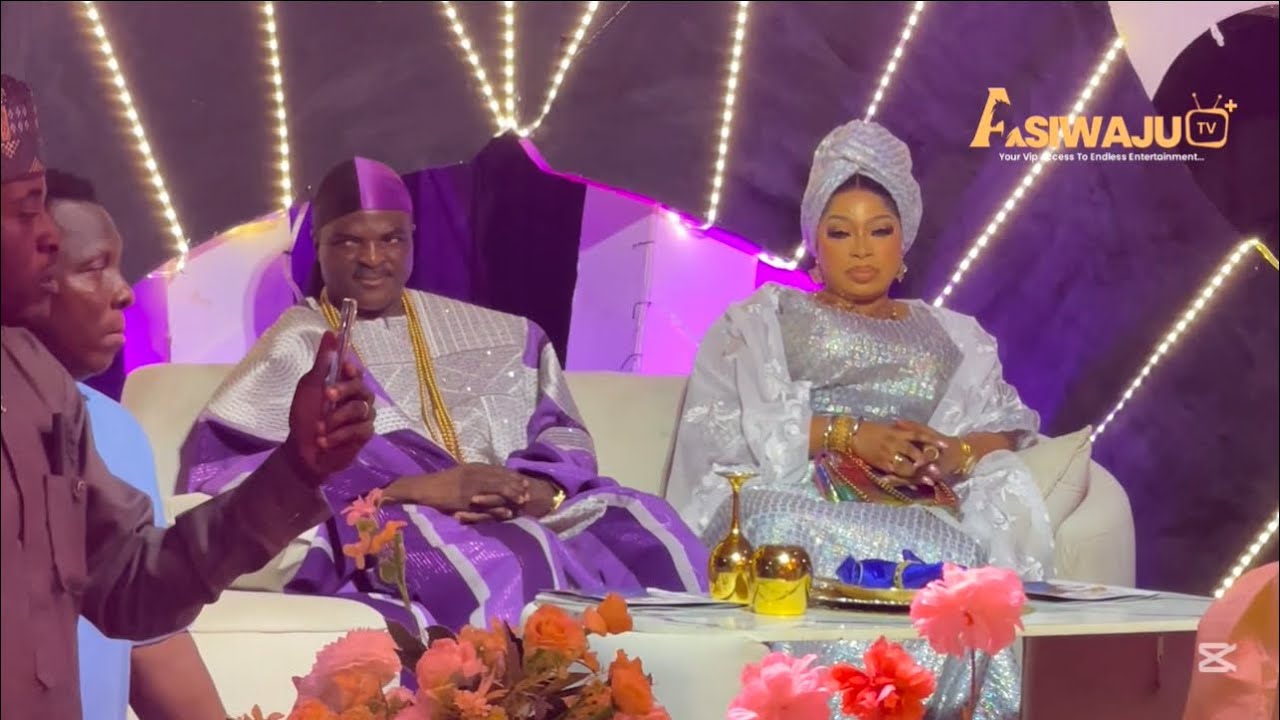 ALHAJI ABASS OBESERE DAZZLE WITH HIS BEAUTIFUL WIFE AT HIS 60TH BIRTHDAY PARTY