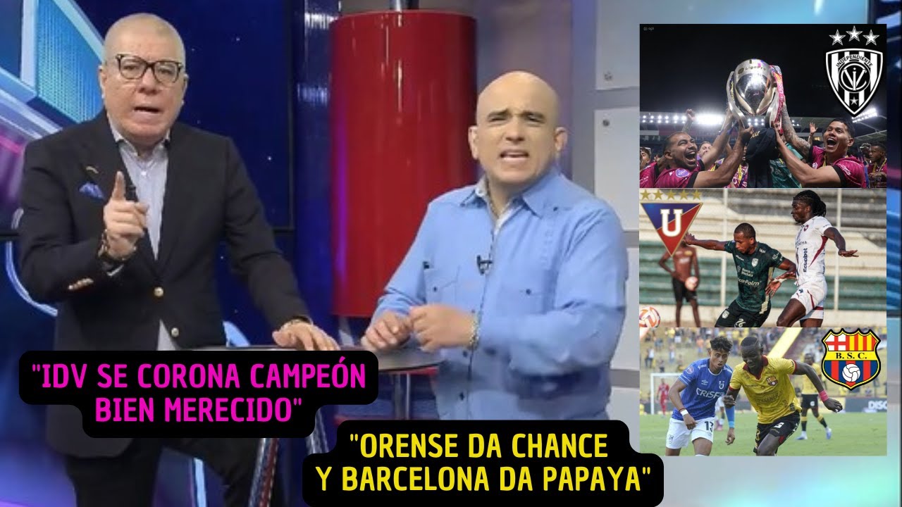 Vito Mu&ntilde;oz reacciona tras el t&iacute;tulo de Independiente del Valle en LigaPro 2025