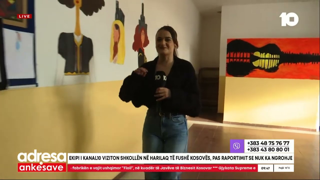 Ekipi i Kanal10 viziton shkollën në Harilaq të Fushë Kosovës, pas raportimit se nuk ka ngrohje