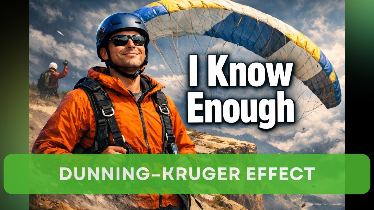 The Dunning–Kruger Effect in Paragliding: Why Beginners Overestimate Their Skills