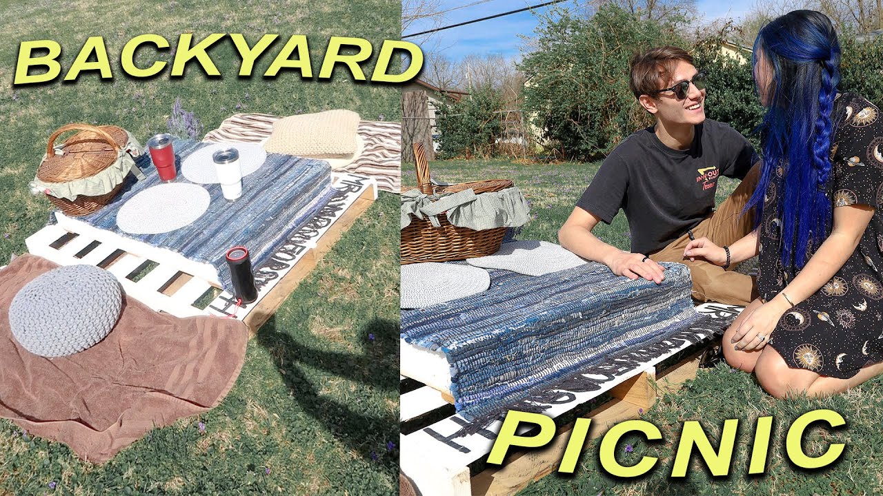 Surprising HIM with a backyard picnic!