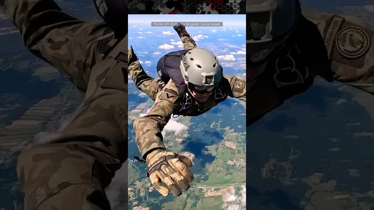 NATO Paratroopers Free-Fall Jump